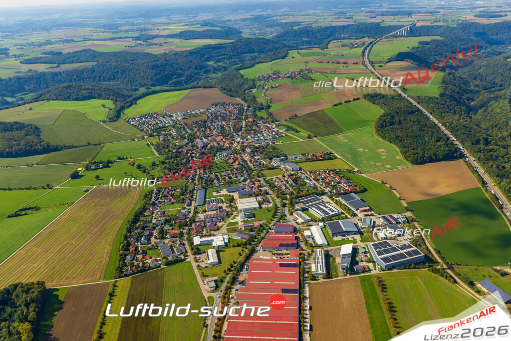 Luftaufnahme von Wolpertshausen Vs Google Maps- Die Luftaufnahme wurde 2025 vom UL-Flugzeug heraus erstellt ( keine Drohne ) - Hochauflösende Luftaufnahme - für professionelle Ausdrucke geeignet. Die Geschenkidee !Mit Lizenz und Bildrechte bestellbar