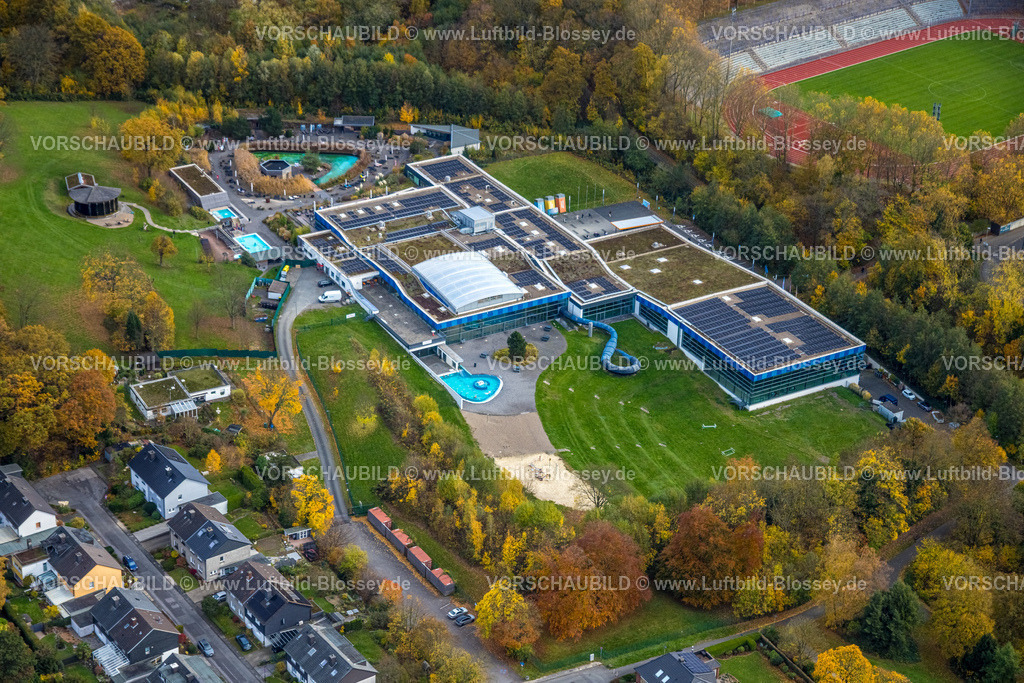 Hagen251101310 | Luftbild, Westfalenbad im Ischelandpark, Altenhagen, Hagen, Ruhrgebiet, Nordrhein-Westfalen, Deutschland