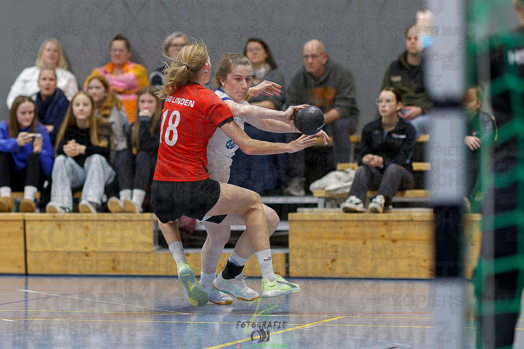 Frauen 2. Bezirksklasse; SG Rechtenbach - HSG Linden II | Frauen 2. Bezirksklasse; SG Rechtenbach - HSG Linden II am 16.11.2025 in Rechtenbach (Sporthalle Rechtenbach)Photo © 2025 - Jörg Heinrich - Realisiert mit Pictrs.com