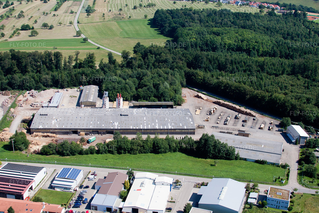 Luftbild: Werksgelände corthum Nordschwarzwald GmbH - corthum Erdenwerk im Ortsteil Pfaffenrot in Marxzell im Bundesland Baden-Württemberg in Deutschland. Foto: IMG_42109.jpg vom 27.06.2011 durch Werner Riehm/FLY-FOTO.de