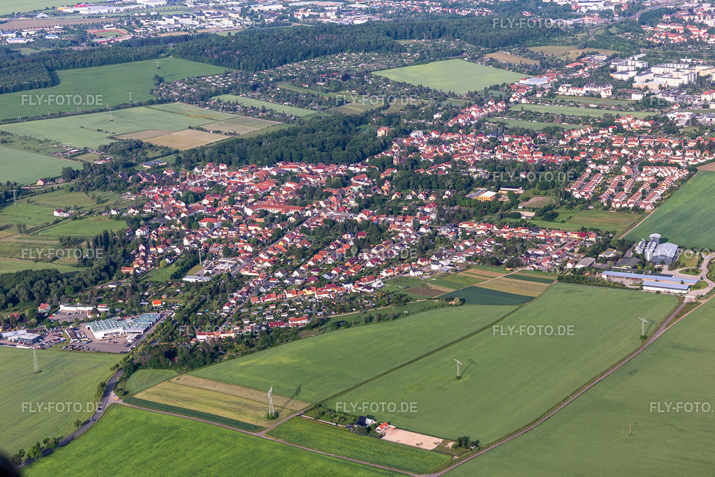 Ortsteil Siebleben | Luftbild: Ortsteil Siebleben im Ortsteil Siebleben in Gotha im Bundesland Thüringen in Deutschland. Foto: IMG_007659.jpg vom 15.06.2021 durch Werner Riehm/FLY-FOTO.de - Realisiert mit Pictrs.com