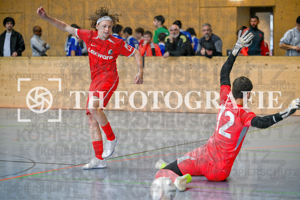 GER, Juventus Turin - SC Freiburg, Fussball, U14 Hallenturnier, PS-Immo-Cup 2026, 18.01.2026 | Juventus, Freiburg