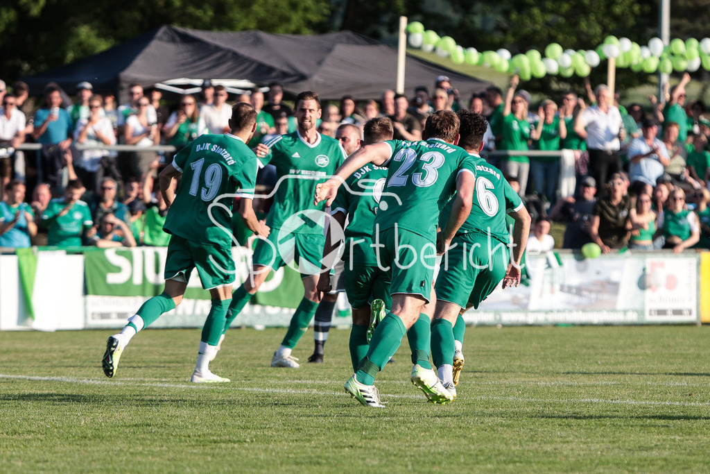 DJK Stotzard - SV Hammerschmiede | Jubel nach 1-1 durch DJK #9