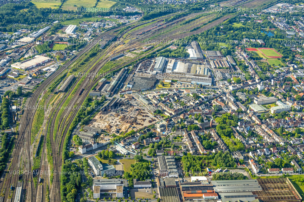 Hamm220601632 | Luftbild, WDI Westfälische Drahtindustrie, Rangierbahnhof und Güterbahnhof, Baugebiet zwischen Wilhelmstraße und Kleine Alleestraße, Mitte, Hamm, Ruhrgebiet, Nordrhein-Westfalen, Deutschland