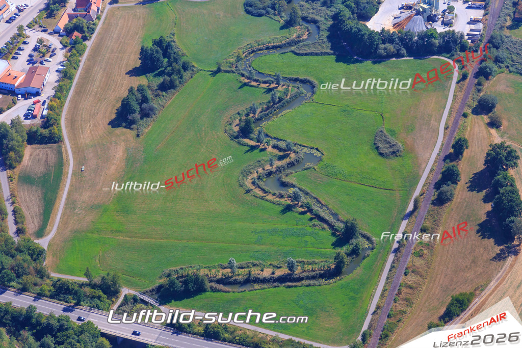Luftbild von  Feuchtwangen - Luftaufnahme wurde 2016 von https://frankenair.de mittels Flugzeug (keine Drohne) erstellt - die Geschenkidee