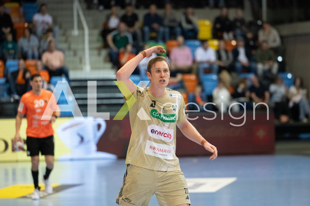 Handball I Herren I Saison 2025-2026 I EHF EUROPEAN LEAGUE 2025/26 | Men I Main Round I 2. Spieltag I Kadetten Schaffhausen - TSV Hannover-Burgdorf I 24.02.2026 | 22 Marian Michalczik (DE) (TSV Hannover-Burgdorf) – Rückraum mitte - Realisiert mit Pictrs.com
