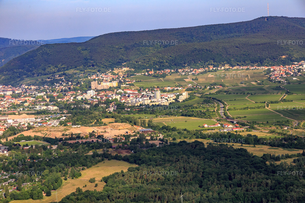 Luftbild: Ortsteil Branchweiler von Osten in Neustadt an der Weinstraße im Bundesland Rheinland-Pfalz in Deutschland. Foto: IMG_080948.jpg vom 14.06.2015 durch Werner Riehm/FLY-FOTO.de