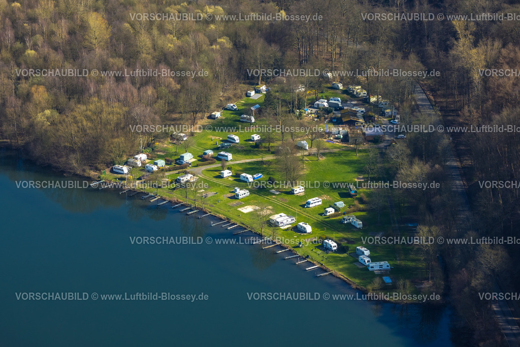 Essen240302348Kettwig | Luftbild, Campingplatz Cammerzell am Fluss Ruhr, Kettwig, Essen, Ruhrgebiet, Nordrhein-Westfalen, Deutschland