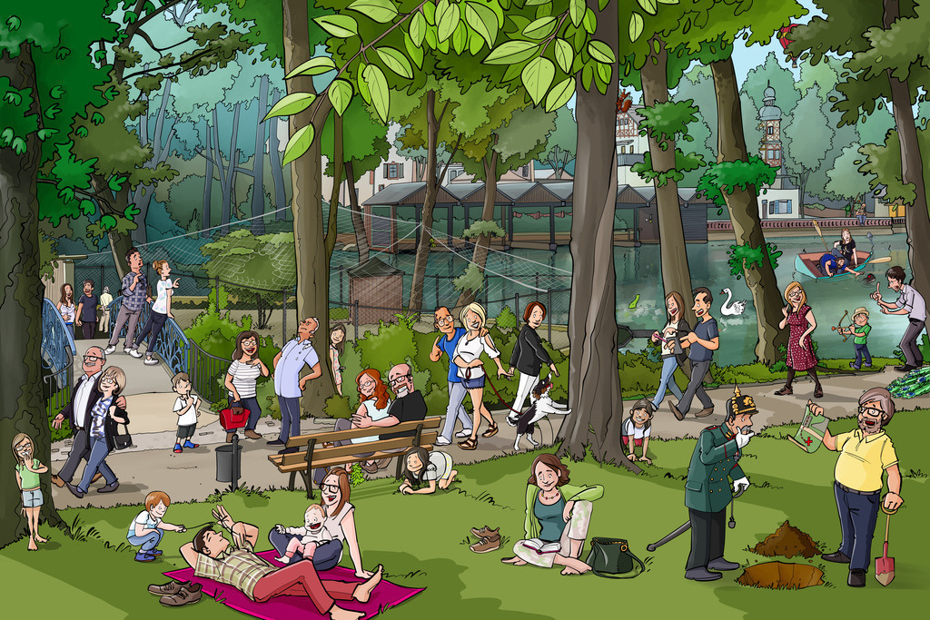 Bayreuth-Wimmelbild-Röhrensee-schanz-partner | Schanz & Partner - Realisiert mit Pictrs.com