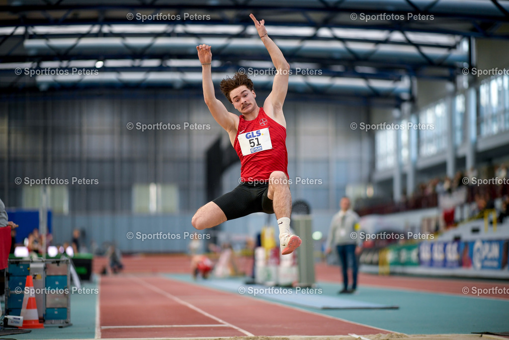250208_xkaix_DM Mehrkampf_33 | 08.02.2025, xkaix, Leichtathletik 20. Deutsche Meisterschaften, Mehrkampf Halle v.l. Alvar Adler (TSV Bayer o4 Leverkusen) - Realisiert mit Pictrs.com