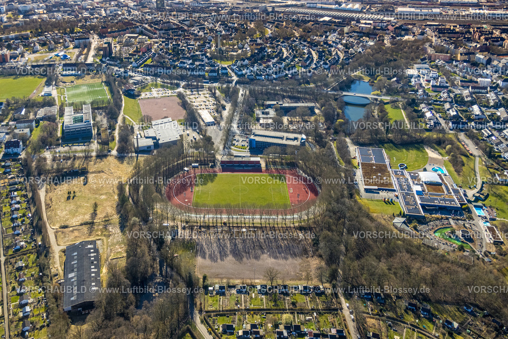 Hagen250302337 | Luftbild, Sportanlage Ischelandstadion, Fußballstadion, Altenhagen, Hagen, Ruhrgebiet, Nordrhein-Westfalen, Deutschland
