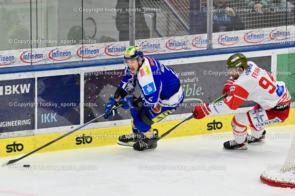 EC IDM WÄRMEPUMPEN VSV vs. HCB Südtirol Alperia | #2 Dylan MacPherson EC VSV, #94 Daniel Frank HCB Südtirol Alperia, EC IDM WÄRMEPUMPEN VSV vs. HCB Südtirol Alperia, EC IDM WÄRMEPUMPEN VSV vs. HCB Südtirol Alperia am 28.12.2025 in Villach (Stadthalle Villach), Austria, (Photo by Bernd Stefan)