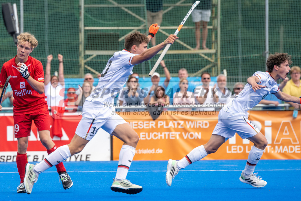 SFE_20230716_0362 | EuroHockey EM U18 Boys Final Belgium vs Germany am 16.07.2023 in Krefeld (Gerd-Wellen-Hockeyanlage), Photo: Stephan Fehrmann 2023 (Sports-Gallery)