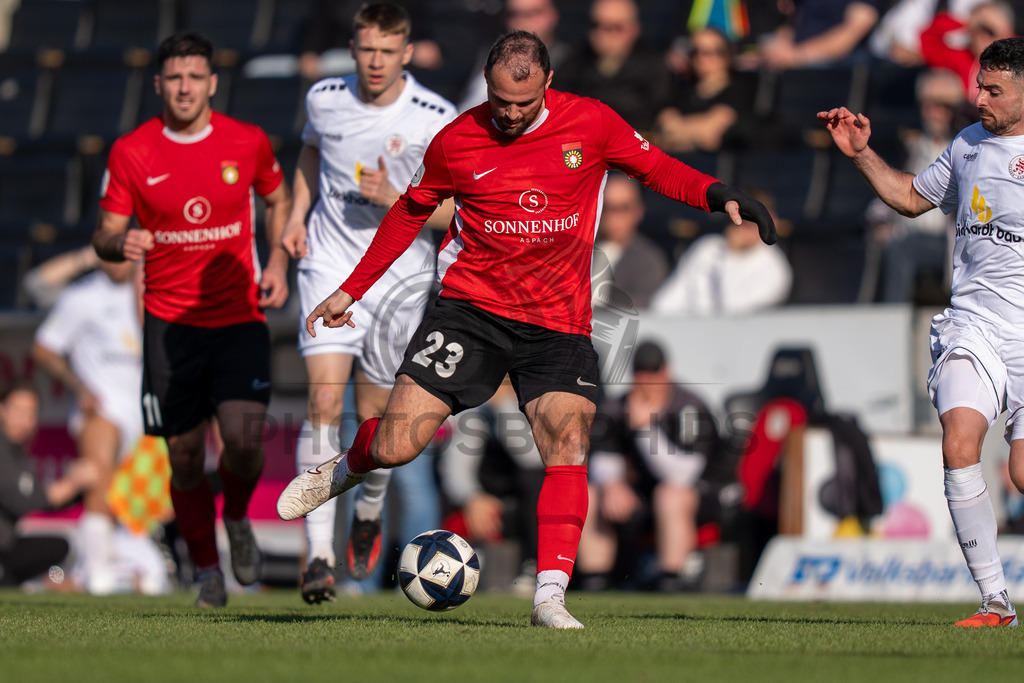 SG Sonnenhof Großaspach vs. KSV Hessen Kassel, Fussball, Regionalliga Südwest, 23. Spieltag, Saison 2025/2026, 07.03.2026 | Fabian Eisele (SG Sonnenhof Großaspach, #23),SG Sonnenhof Großaspach vs. KSV Hessen Kassel, Fussball, Regionalliga Südwest, 23. Spieltag, Saison 2025/2026, 07.03.2026Foto: photosbyphips/Philip Ziegler