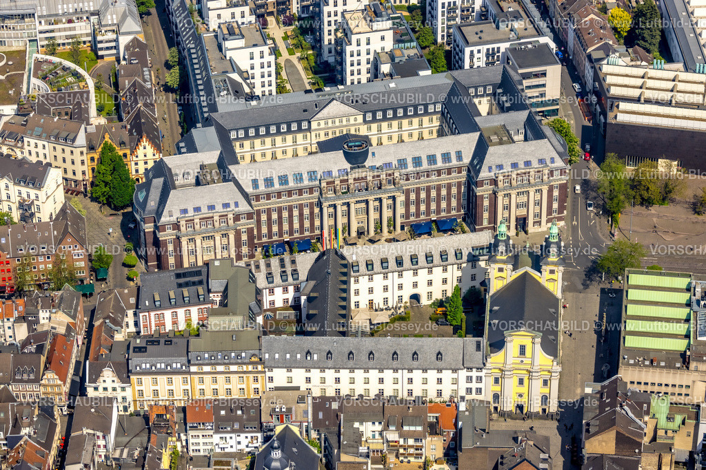 Duesseldorf240500975 | Luftbild, Andreas Quartier, Hyatt House, Altstadt, Düsseldorf, Rheinland, Nordrhein-Westfalen, Deutschland