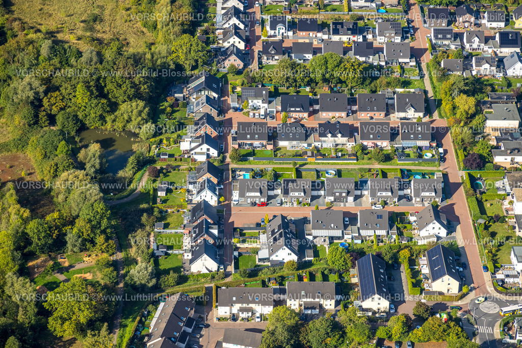Hamm250900166 | Luftbild, Einfamilienhaus Neubau Wohngebiet Daberg, Albert-Spieker-Weg, Stadtbezirk Pelkum, Hamm, Ruhrgebiet, Nordrhein-Westfalen, Deutschland