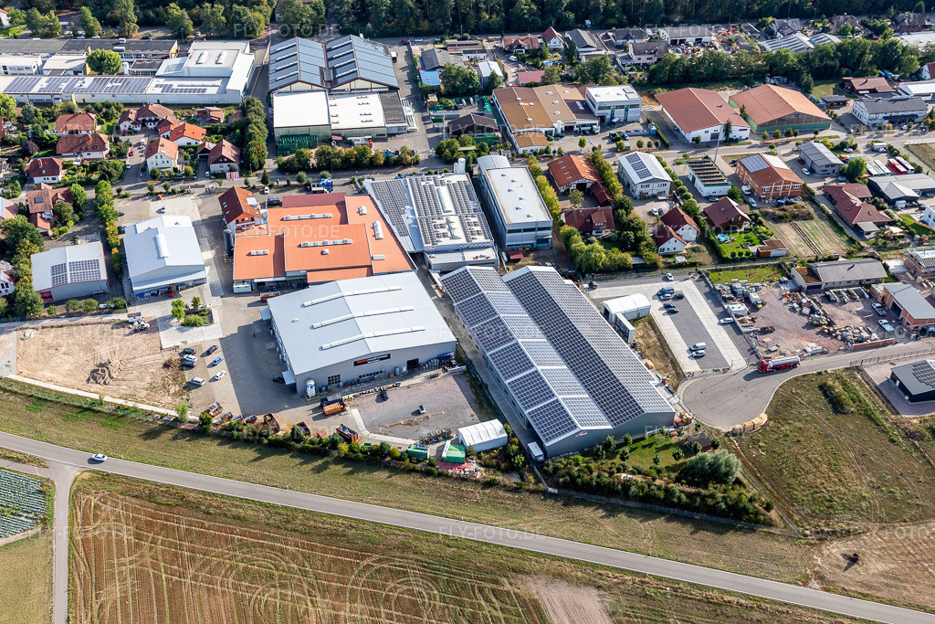 Luftbild: Gewerbergebiet Im Gereut, HGGS LaserCUT GmbH & Co. KG in Hatzenbühl im Bundesland Rheinland-Pfalz in Deutschland. Foto: IMG_117400.jpg vom 06.09.2019 durch Werner Riehm/FLY-FOTO.de