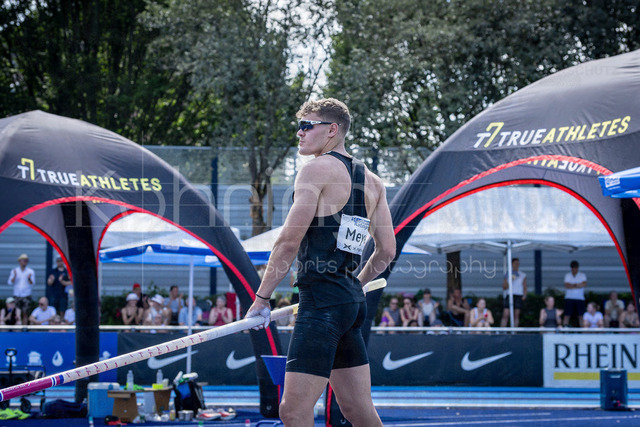 Multisport Event; Ratingen, 28.06.2026 | RATINGEN, GERMANY - JUNE 28, 2026 :  Marcel Meyer (GER / Germany) competing in the pole vault during the Multisport Event at Stadion Ratingen on June 28, 2026 in Ratingen, Germany.