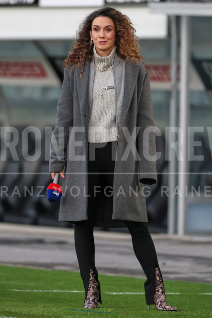 UEFA Europa League 2025/26: SK Sturm Graz vs SK Brann | Graz, Austria, 29.JAN.26 - SOCCER - UEFA Europa League, SK Sturm Graz vs SK Brann Bergen. The image shows Sky Reporter Kimberly Budinsky.