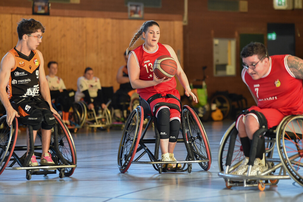 2024-10-26-0291 | RSKV Tuebingen vs. Hannover United 2, Rollstuhlbasketball, 2. Bundesliga Sued, 3. Spieltag, Saison 2024/2025, 26.10.2024, Foto: Ralph Kunze - Realisiert mit Pictrs.com