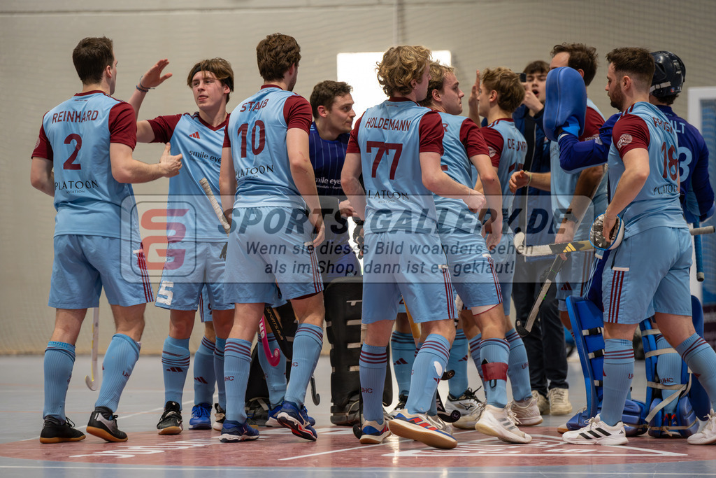 SFE_20260131_0037 | Mönchengladbach, Deutschland, 31.01.26: Hallenhockey 1. Bundesliga Herren Playoff zwischen Crefelder HTC - UHC Hamburg im GHTC Halle am 31.01.2026 in Mönchengladbach, Deutschland. (Foto von Stephan Fehrmann)Mönchengladbach, Germany, 31.01.26: Hallenhockey 1. Bundesliga Herren Playoff between Crefelder HTC - UHC Hamburg in GHTC Halle at 31.01.2026 in Mönchengladbach, Deutschland. (Foto from Stephan Fehrmann)