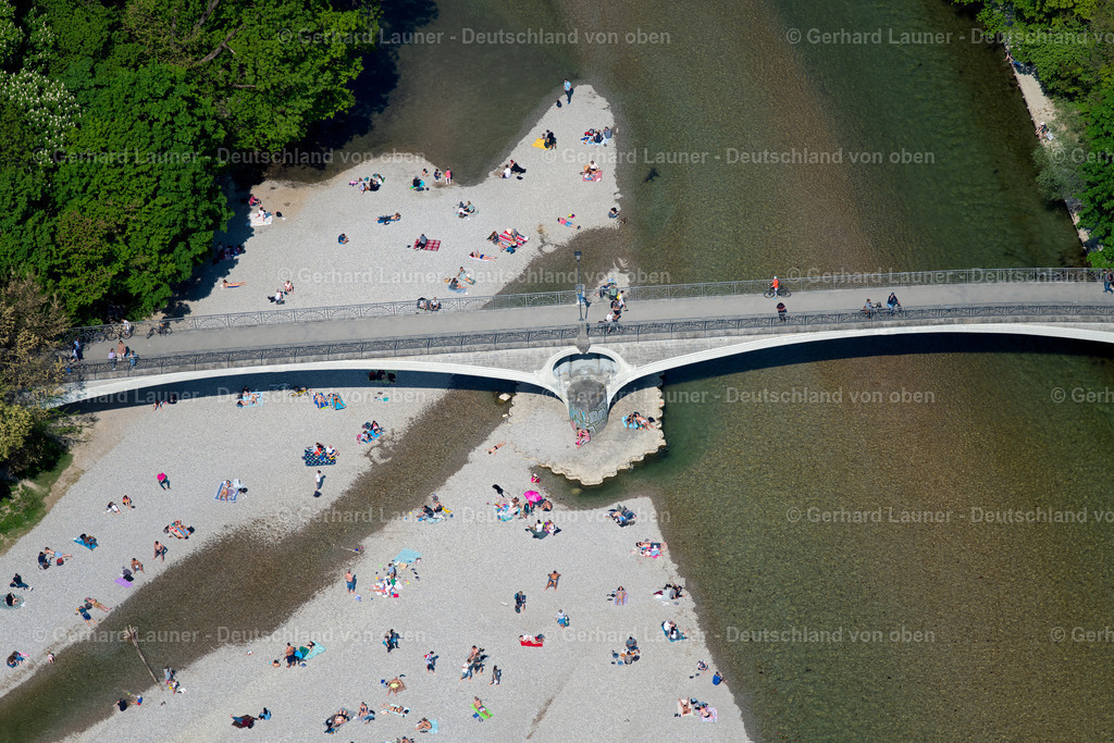 4025024 | Kabelsteg über die Isar, München im Bundesland Bayern