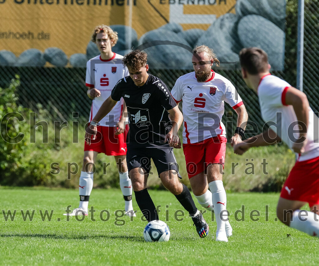 2023-09-17_083_SG_Anzing-Parsdorf_II_gegen_TSV_Zorneding_II | Anzing, Deutschland, 17.09.2023:
Fußball, A-Klasse 2023 / 2024, 5. Spieltag, Endergebnis: 1:1

Silvan Schuster ((SG) Anzing-Parsdorf, #20), Alexander Ostner (TSV Zorneding, #8)

Foto: Christian Riedel / fotografie-riedel.net