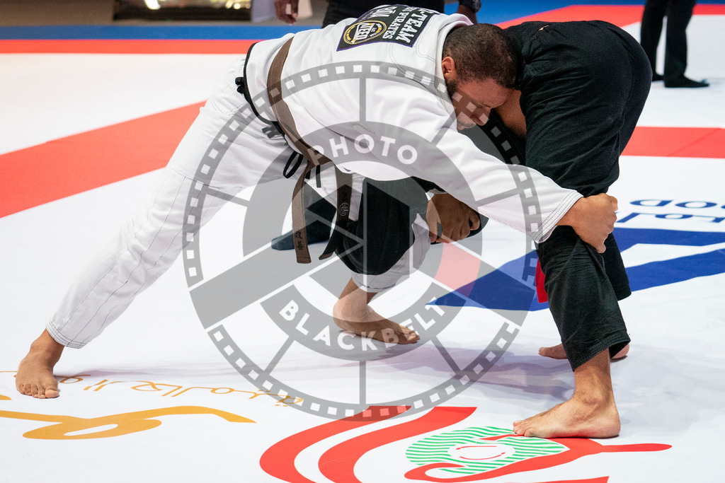 20231107PBB6048 | Fighters compete during the AJP World Master Championship in the Mubadala Arena in Abu Dhabi, Arab United Emirates, on November 7, 2023.