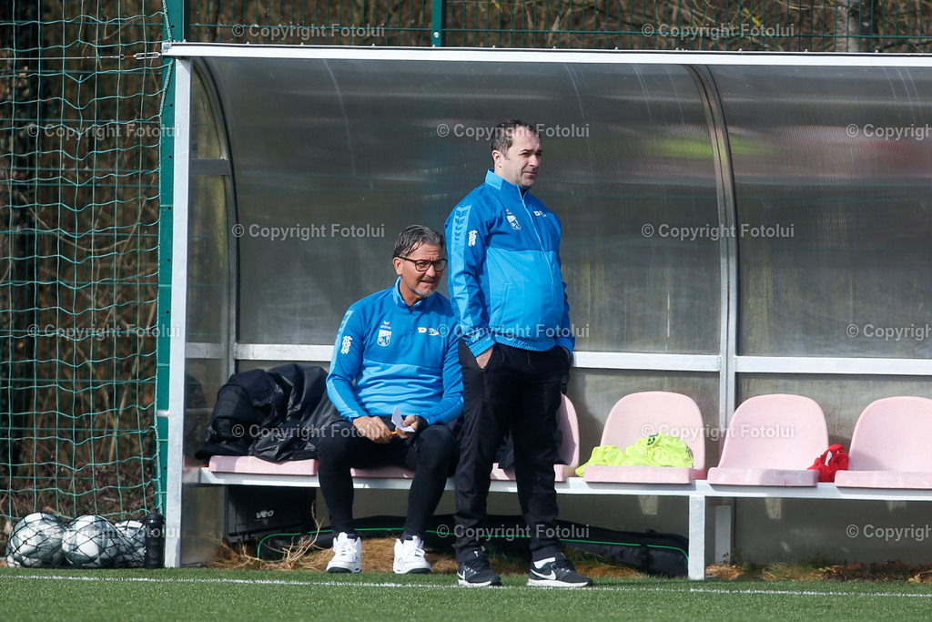 A_LUI_24022024_28 | SPORT,FUSSBALL,TESTSPIEL ASKOE OEDT-SV ZEBAU BAD ISCHL 24.02.2024 IM BILD:V.L. SPORTDIREKTOR GERALD BAUMGARTNER UND TRAINER SAMIR GRADASCEVIC  (BEIDE OEDT1B) FOTO:FOTOLUI