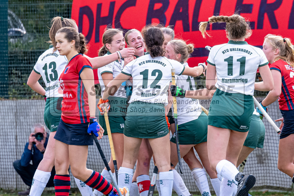 SFE_20231021_0156 | Deutsche Meisterschaft Weibliche U16 Halbfinale Uhlenhorst Mülheim - Berliner HC am 21.10.2023 in Köln (Düsseldorfer Hockeyclub 1905 e.V.), Photo: Stephan Fehrmann 2023 (Sports-Gallery)