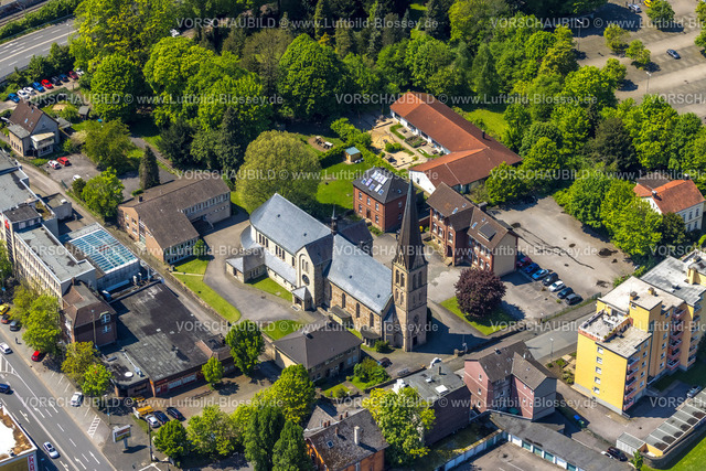 Hagen230501689Hohenlimburg | Luftbild, Kath. Kirche St. Bonifatius, Hohenlimburg, Hagen, Sauerland, Nordrhein-Westfalen, Deutschland