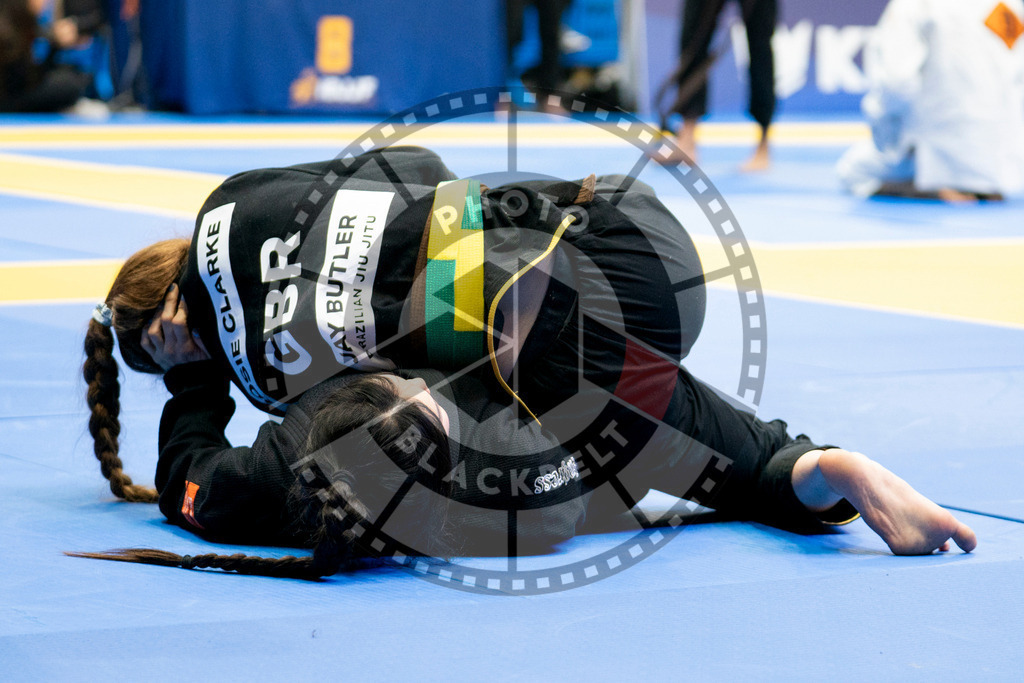 20240124PBB02136 | Fighters compete during the second day of the IBJJF European Championship in Paris, France, on January 24, 2024.