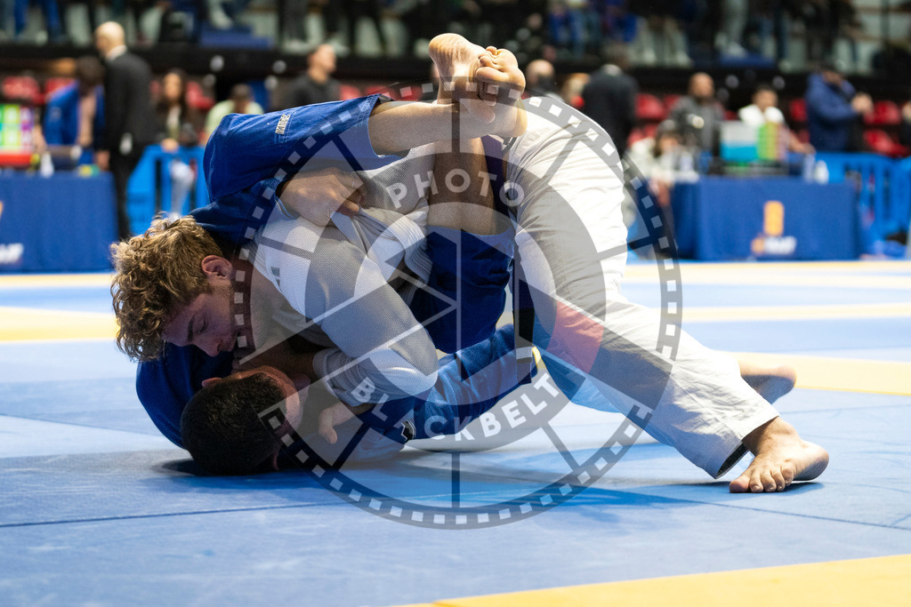 20240123PBB00207 | Fighters compete during the second day of the IBJJF European Championship in Paris, France, on January 23, 2024.