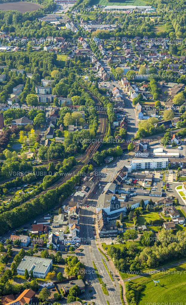 Hamm230506727 | Luftbild, Münsterstraße, Bundesstraße B63, Ecke Heessener Straße, Stadtbezirk Heessen, Hamm, Ruhrgebiet, Nordrhein-Westfalen, Deutschland