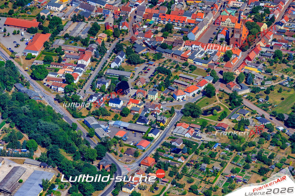 Das Luftbild der Stadt Usedom wurde 2018 vom Flugzeug heraus erstellt (keine Drohne) Aufnahmehöhe ca.400 Meter- hohe Auflösung für beste Druck-Qualität