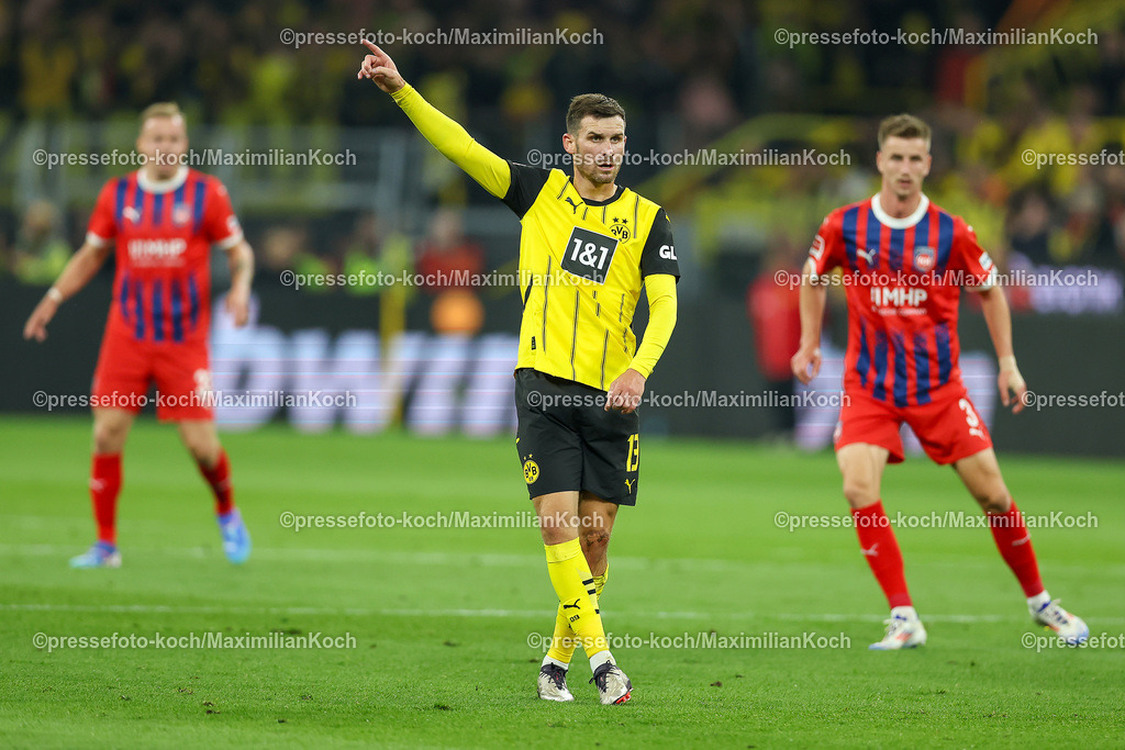 BVB13092401044 | 13.09.2024, 1. Fußball Bundesliga, Borussia Dortmund - 1. FC Heidenheim 1846, Signal Iduna Park, Saison 2024 2025: xxxxxxxxxxxxx DFB regulations prohibit any use of photographs as image sequences and or quasi-video.