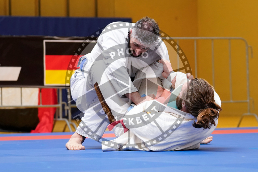 20240203PBB08847 | Fighters compete during the Brazilian Jiu-Jitsu Championship of the AJP Tour in Maintal by Frankfurt am Main, Germany, on February 2, 2024.