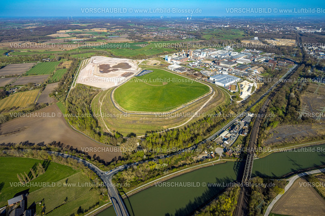Luenen250404204 | Luftbild, Deponie an der Lünener Straße, Remondis Lippewerk Recyclingzentrum Waltrop, Ruhrgebiet, Nordrhein-Westfalen, Deutschland
