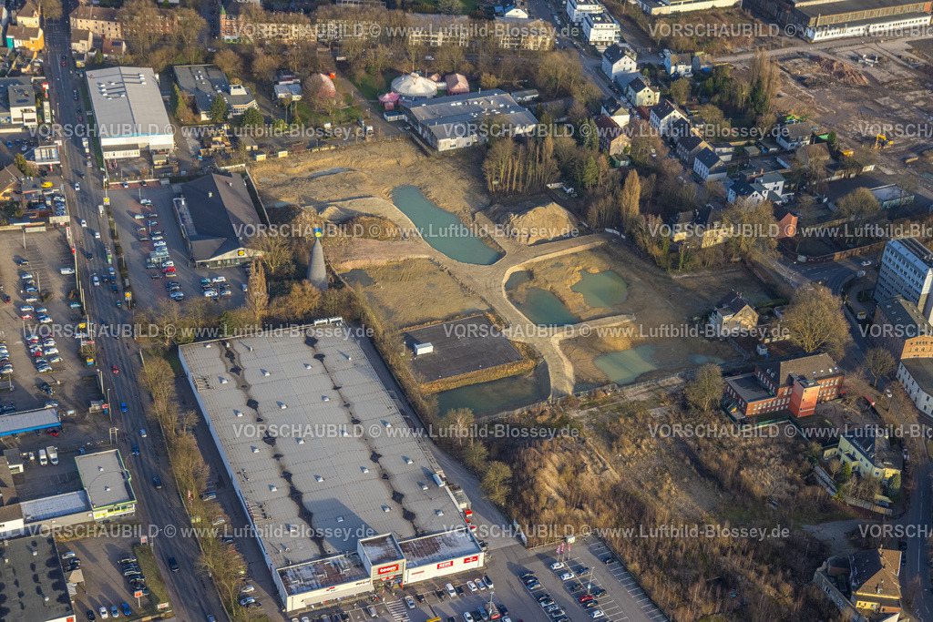 Herne240104391 | Luftbild, Knipping-Dorn-Baugelände an der Bahnhofstraße, Baukau, Herne, Ruhrgebiet, Nordrhein-Westfalen, Deutschland