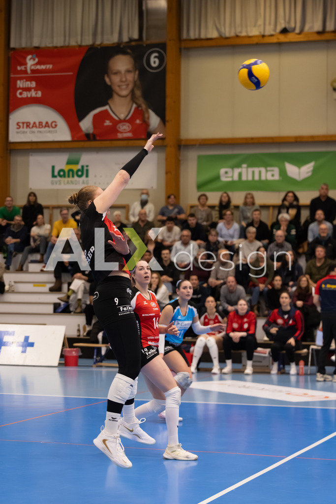 Volleyball I Frauen I Saison 2025-2026 I Volleyball NLA | Women I Round 16 I VC Kanti Schaffhausen - Viteos NUC I 31.01.2026 | 9 Jordan Lockwood (USA) (VC Kanti Schaffhausen) – Diagonal - Realisiert mit Pictrs.com