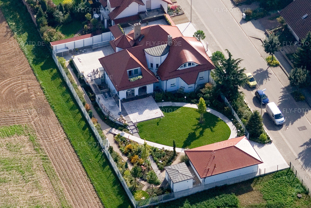 Luftbild: Guttenbergstr in Kandel im Bundesland Rheinland-Pfalz in Deutschland. Foto: IMG_3689.jpg vom 07.09.2006 durch Werner Riehm/FLY-FOTO.de