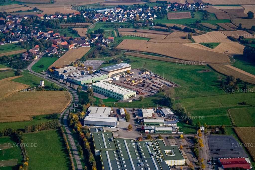 Luftbild: Ultra-Reflex und Primetal Technologies Germany im Ortsteil Legelshurst in Willstätt im Bundesland Baden-Württemberg in Deutschland. Foto: IMG_13866.jpg vom 11.10.2008 durch Werner Riehm/FLY-FOTO.de
