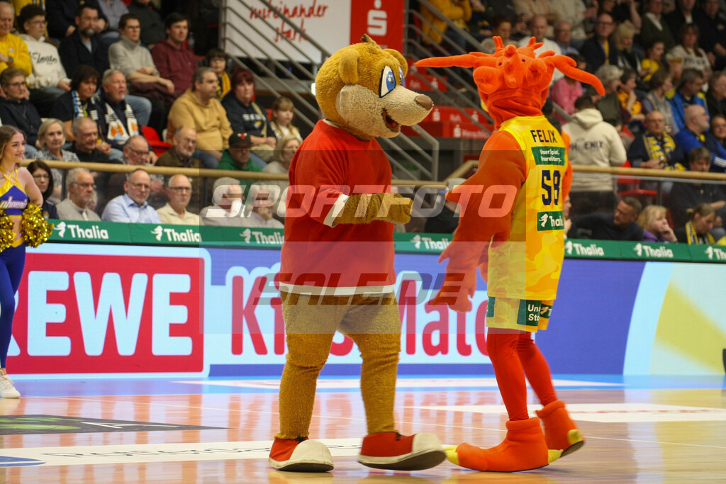 Phoenix Hagen Saison 25/26 - © Sportfoto-Sale (MK) | Die Maskottchen Fipps und Felix - Phoenix Hagen Saison 25/26 - © Sportfoto-Sale (MK) - Realisiert mit Pictrs.com