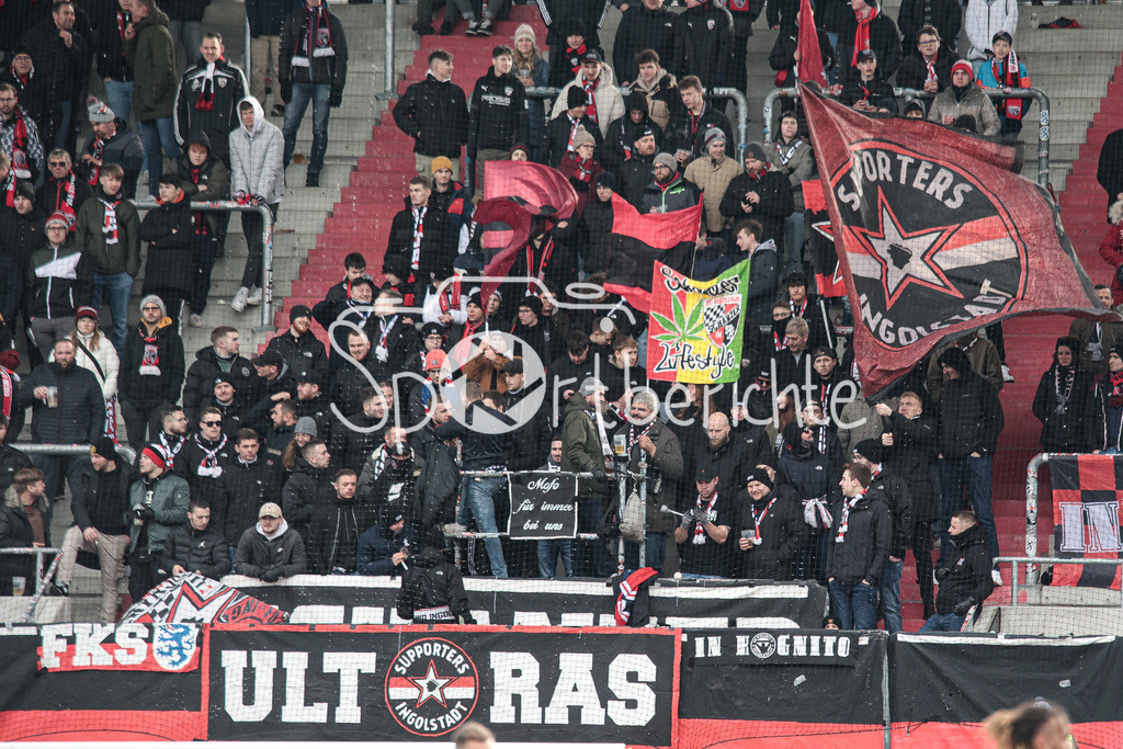 FC Ingolstadt - Borussia Dortmund Amateure | Die FAns der Hausherren feuern ihr Team an / Ultras Ingolstadt / DFL REGULATIONS PROHIBIT ANY USE OF PHOTOGRAPHS AS IMAGE SEQUENCES AND/OR QUASI-VIDEO