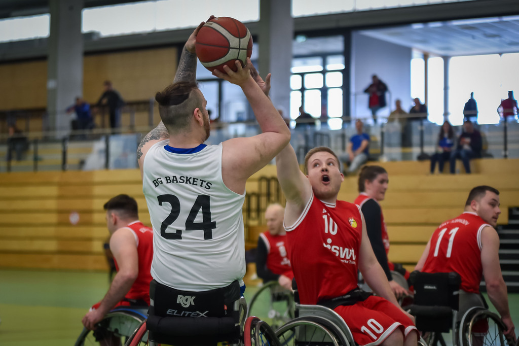 2024-03-17-0528 | #, RSKV Tübingen vs. BG Baskets Hamburg, Rollstuhlbasketball 2. Bundesliga, Saison 2023/24, 17.03.2024
Foto: Ralph Kunze - Realisiert mit Pictrs.com