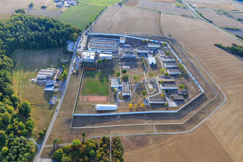Luftbild: Justizvollzugsanstalt Justizvollzugsanstalt Adelsheim in Adelsheim im Bundesland Baden-Württemberg in Deutschland. Foto: IMG_111465.jpg vom 09.09.2018 durch Werner Riehm/FLY-FOTO.deWWW.JVA-ADELSHEIM.DE