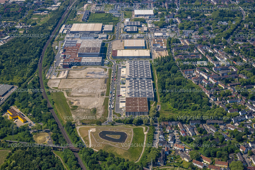 Gelsenkirchen250505302 | Luftbild, Gewerbegebiet Industriepark Schalker Verein, Europastraße, Bulmke-Hüllen, Gelsenkirchen, Ruhrgebiet, Nordrhein-Westfalen, Deutschland