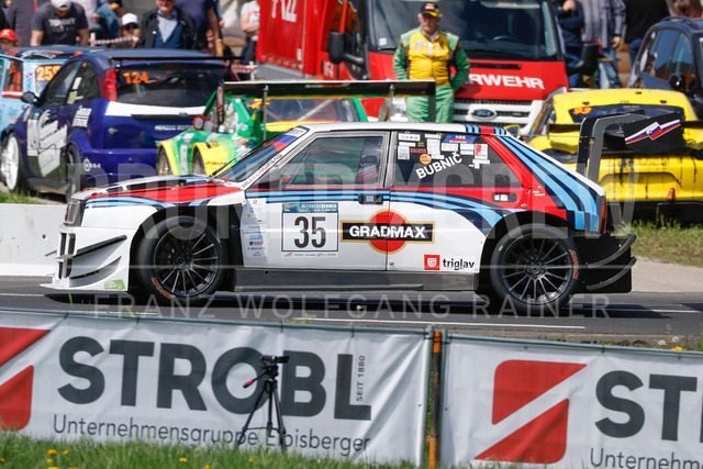 Rechberg Hill Climb 2025 – FIA European Hill Climb Championship | Rechberg Hill Climb 2025, part of the FIA European Hill Climb Championship. High-speed racing action, mountain scenery, atmosphere and pure motorsport passion captured in detail. The image shows Milan Bubnic (SLO) Lancia Delta Integrale.          