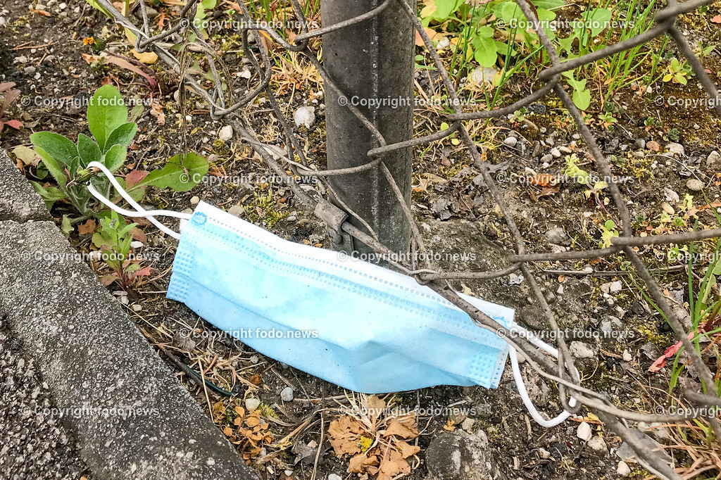 Corona_ 5 Jahre Covid Lockdown_ 15.03.2025-67 | 15.03.2025, Linz, AUT, Corona, 5 Jahre Covid Lockdown, im Bild Stadtansichten, Themenbild, Maske, Strasse, weggeworfen, Schutz, SARS, Virus