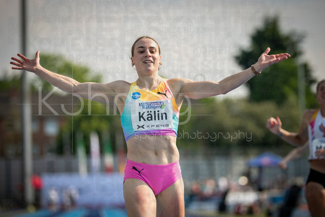 Multisport Event; Ratingen, 27.06.2026 | RATINGEN, GERMANY - JUNE 27, 2026 : Annik Kälin (SUI / Switzerland) reacts during the heptathlon’s 200m Multisport Event at Stadion Ratingen on June 27, 2026 in Ratingen, Germany.